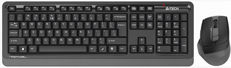 Zestaw bezprzewodowy klawiatura plus mysz