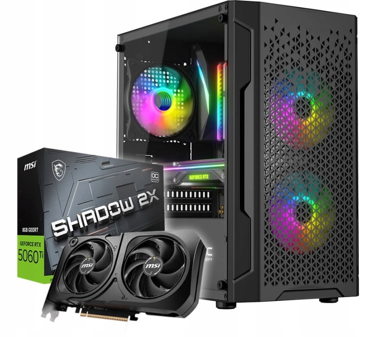 Komputer gamingowy Ryzen 7 5700X z grafiką RTX5060Ti