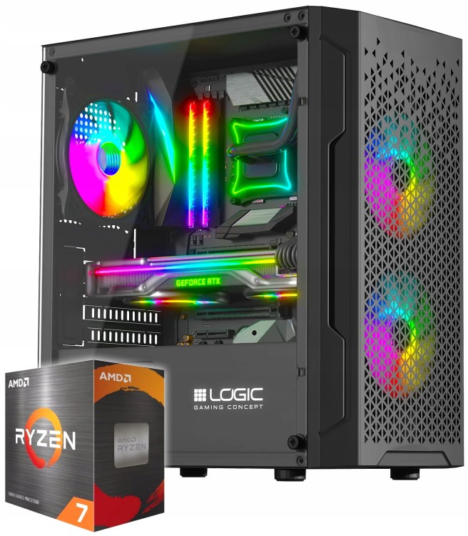 Komputer gamingowy Ryzen 7 5700X z grafiką RTX5060Ti