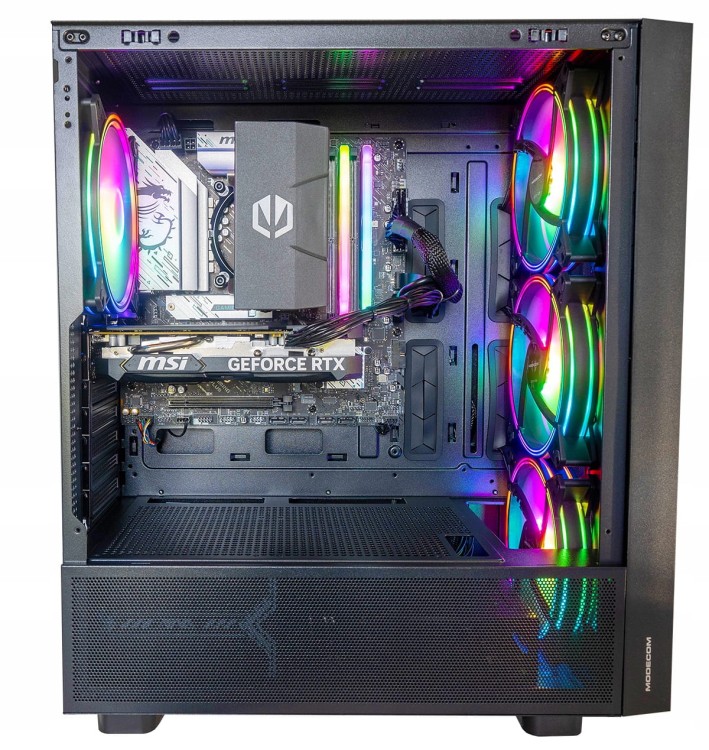 GAMINGOWY BREEZE PBM i5-14600kf z grafiką RTX5060Ti 16GB, wnętrze