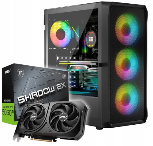 Komputer gamingowy PORTOS i5-14600kf z grafiką RTX5060Ti