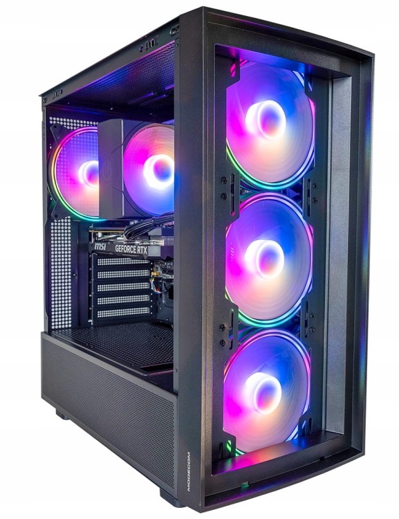 KOMPUTER GAMINGOWY BREEZE PBM i5-14600kf z grafiką RTX5060Ti 16GB, bez przedniego panela.