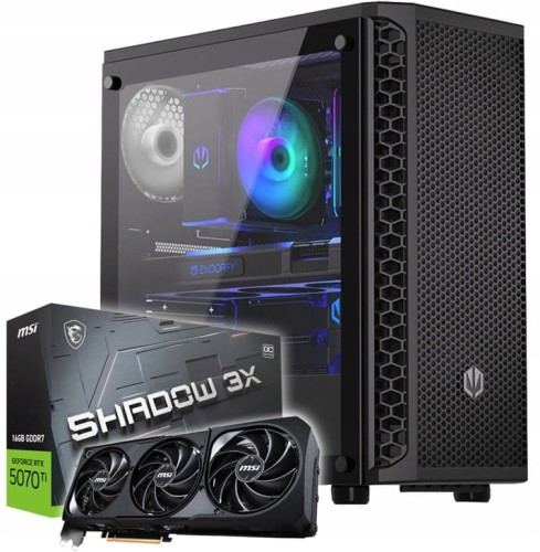 KOMPUTER GAMINGOWY CORE D5 PBM i5-14400f z grafiką RTX5070Ti