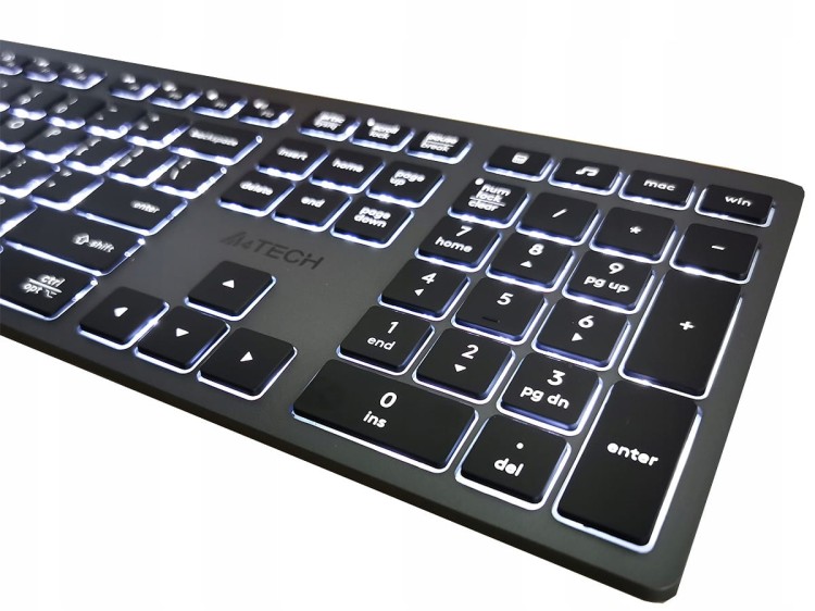 KLAWIATURA NISKOPROFILOWA A4TECH FSTYLER FX60H WHITE