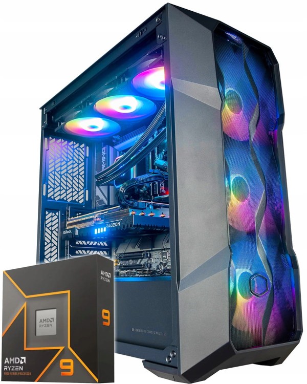 POWERSTATION TD500 RYZEN 9 9950X RX9070XT WODA