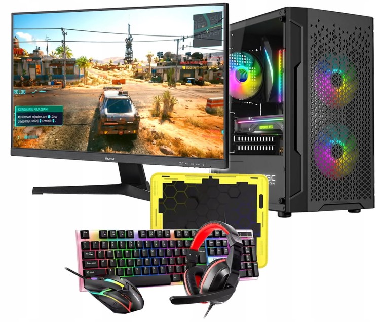 ZESTAW GAMINGOWY i5-12400f RTX5060 LCD 27"