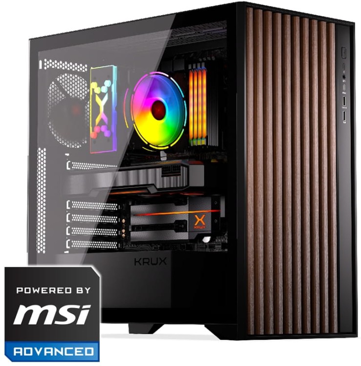 KOMPUTER GAMINGOWY PALUM PBM RYZEN 9700X z grafiką RTX5070, logo PBM