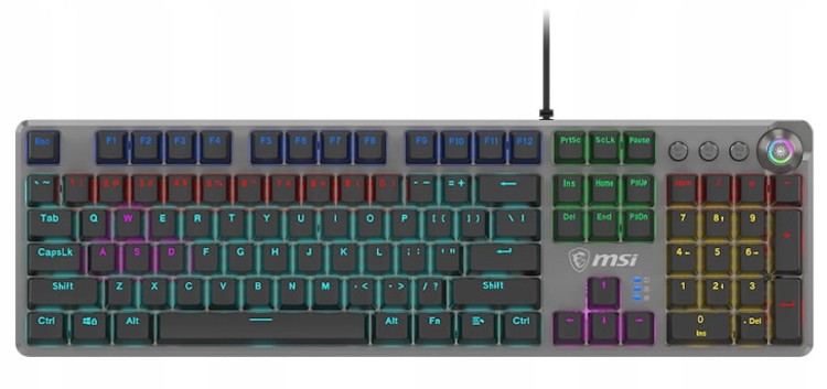 Klawiatura mechaniczna MSI Forge GK310 Red US