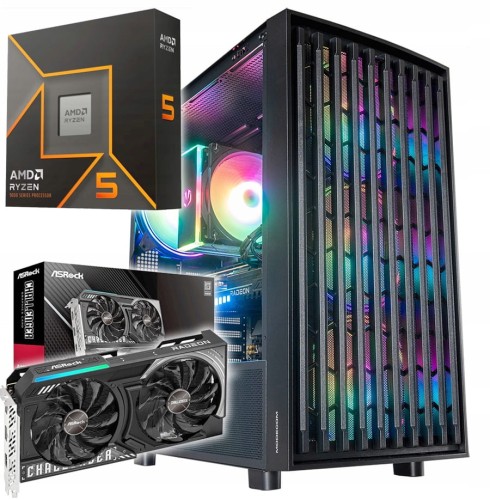 KOMPUTER GAMINGOWY BREEZE B850 RYZEN 5 9600X 32GB RX9060XT 16GB WIFI