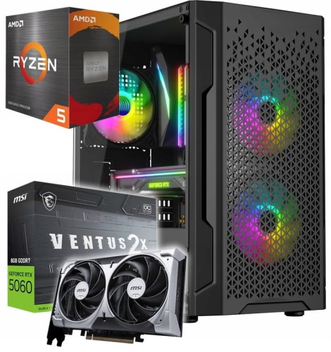 KOMPUTER GAMINGOWY B550 Z PROCESOREM RYZEN 5 5600 I GRAFIKĄ RTX5060