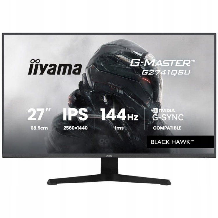 Monitor IIYAMA 27 cali G2741QSU-B1 2K IPS 144Hz 1ms