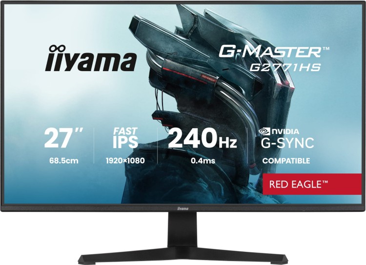 Monitor IIYAMA 27-cali G2771HS-B1 FullHD IPS 240Hz 0,4ms G-Sync