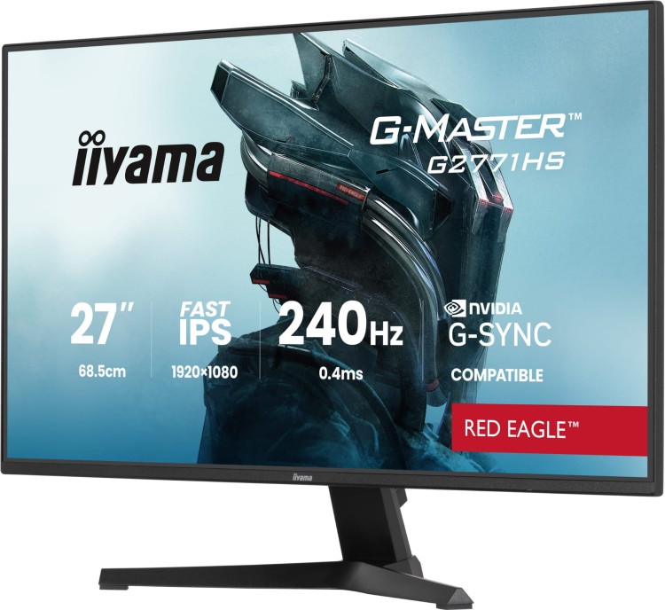 Monitor IIYAMA 27-cali G2771HS-B1 FullHD IPS 240Hz 0,4ms G-Sync