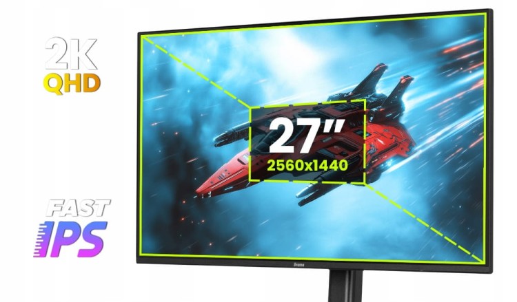 Monitor IIYAMA 27 cali G2771QS-B1 2K, technologia