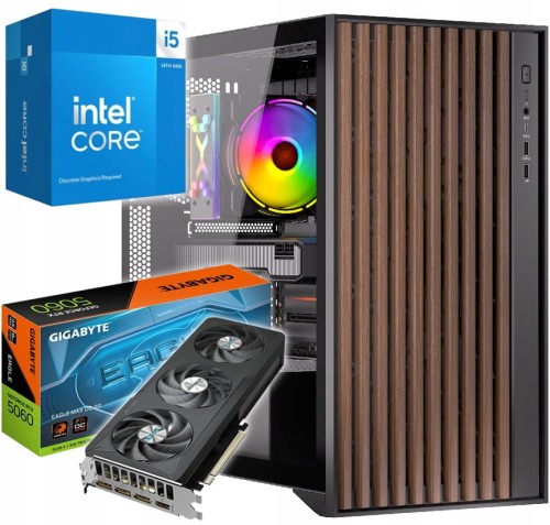 KOMPUTER GAMINGOWY PALUM Z PROCESOREM INTEL CORE I5-14400F I GRAFIKĄ RTX5060