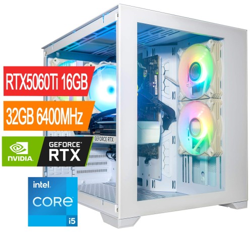 KOMPUTER GAMINGOWY CUBE i5-14400f z grafiką  RTX5060Ti zdjęcie tytułowe.