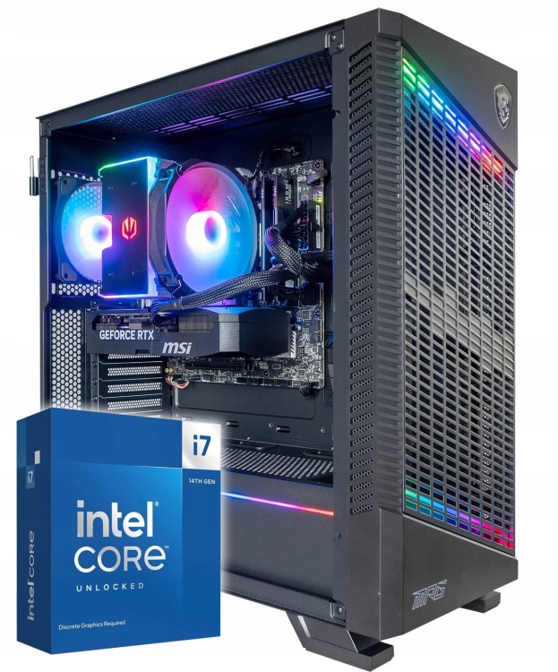 KOMPUTER GAMINGOWY VELOX MSI PBM i7-14700kf RTX5070Ti WIFI