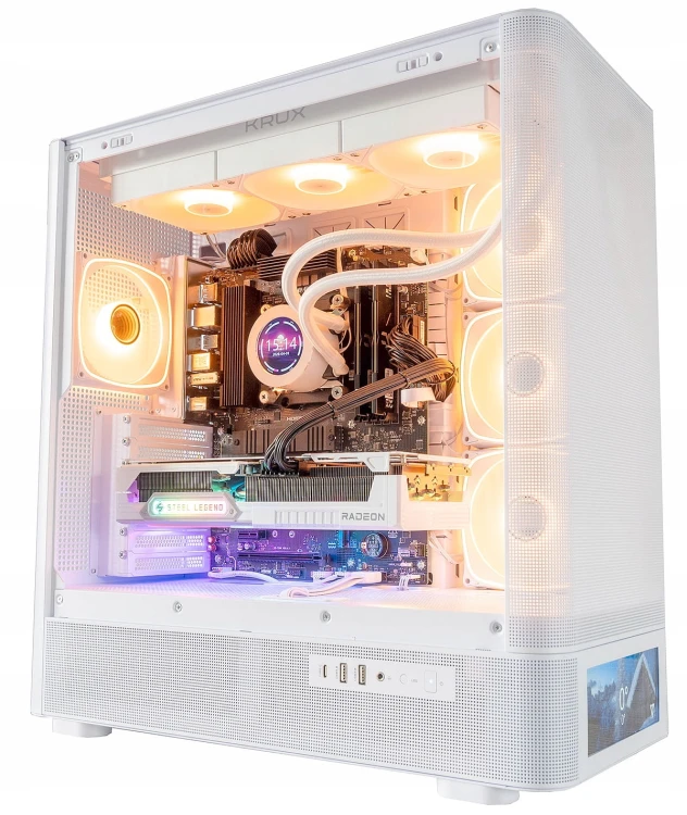 KOMPUTER GAMINGOWY AQ500W RYZEN 7 7800X3D SSD4TB 32GB RX9070XT
