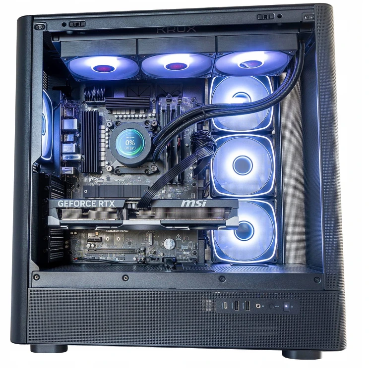 KOMPUTER GAMINGOWY AQ500B RYZEN 7 7800X3D RTX5070Ti WODA