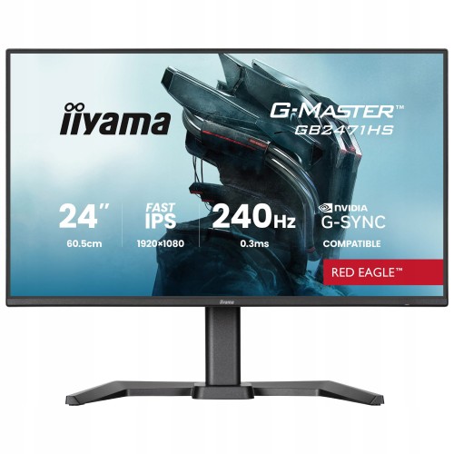 Monitor gamingowy IIYAMA GB2471HS-B1 24" FullHD 240Hz 0,3ms PIVOT