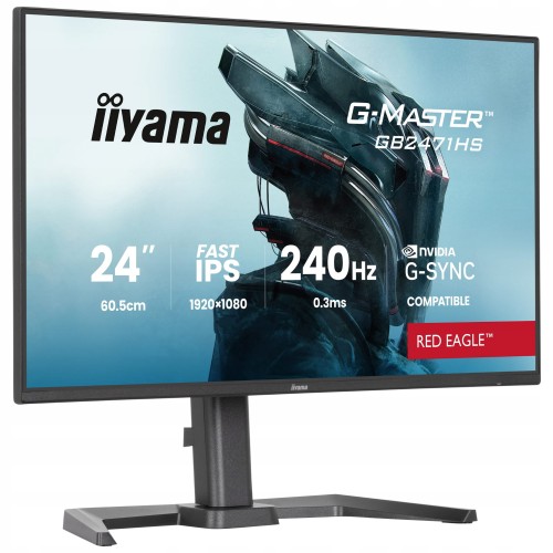 Monitor gamingowy IIYAMA GB2471HS-B1 24" FullHD 240Hz 0,3ms PIVOT