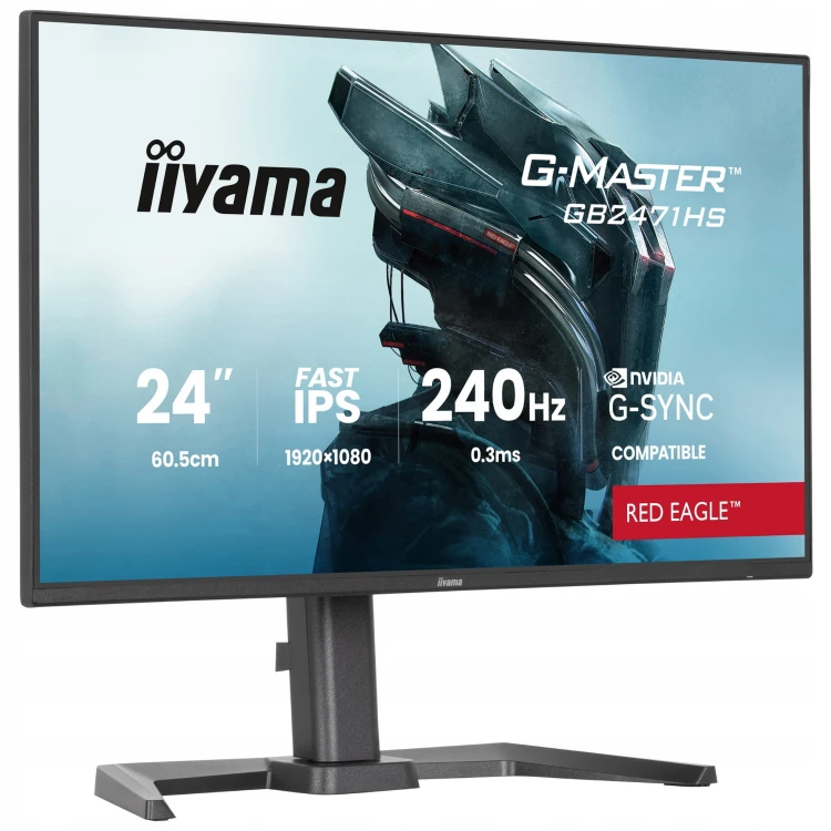 Monitor gamingowy IIYAMA GB2471HS-B1 24" FullHD 240Hz 0,3ms PIVOT
