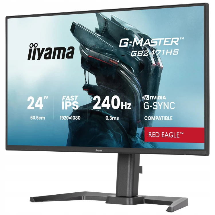 Monitor gamingowy IIYAMA GB2471HS-B1 24" FullHD 240Hz 0,3ms PIVOT