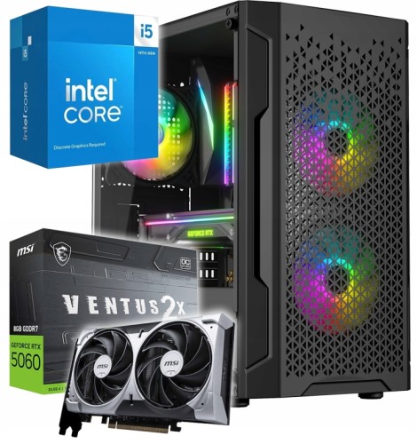 AURORA i5-14400f SSD1TB 16GB RTX5060