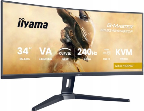 IIYAMA GCB3486WQSCP-B1 UWQHD VA 240Hz 0,4ms USBC CURVED