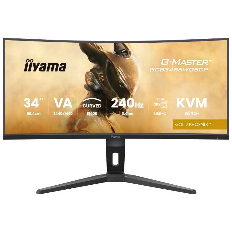 IIYAMA GCB3486WQSCP-B1 UWQHD VA 240Hz 0,4ms USBC CURVED