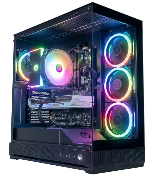 KOMPUTER FISHTANK GAMING RYZEN 7 7800X3D Z GRAFIKĄ  RX9060XT 16GB