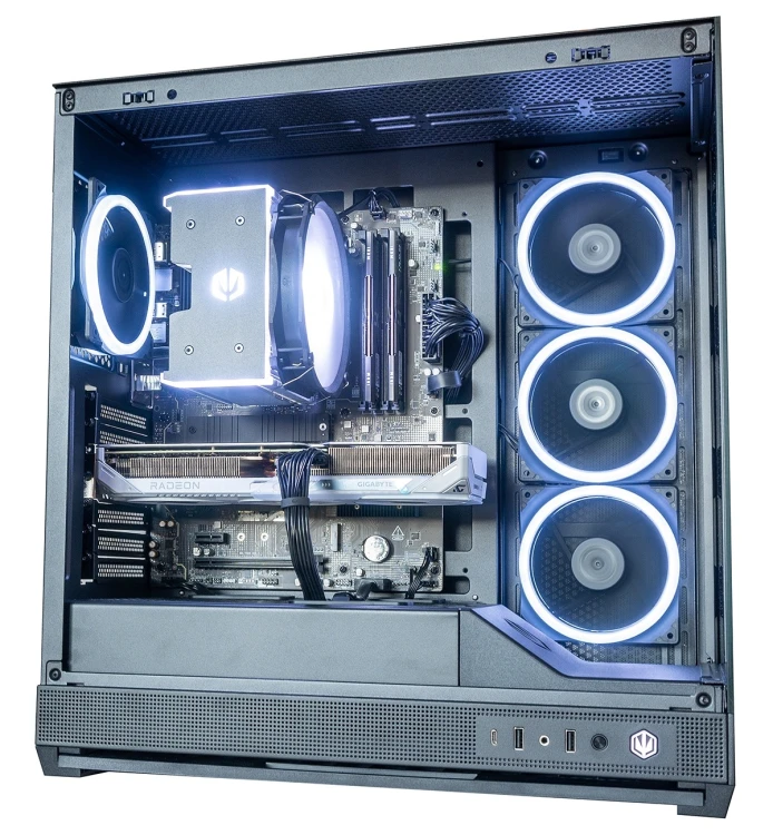 KOMPUTER FISHTANK GAMING RYZEN 5 9600X RX9060XT 16GB