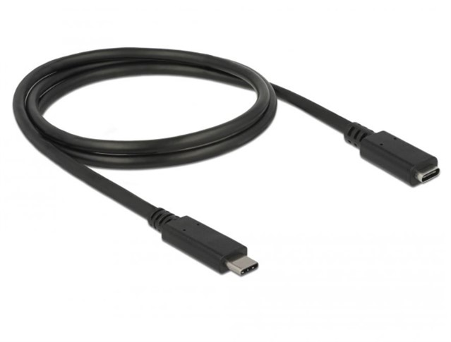 Przedłużacz USB CM-CF 3.1 0.5m czarny 