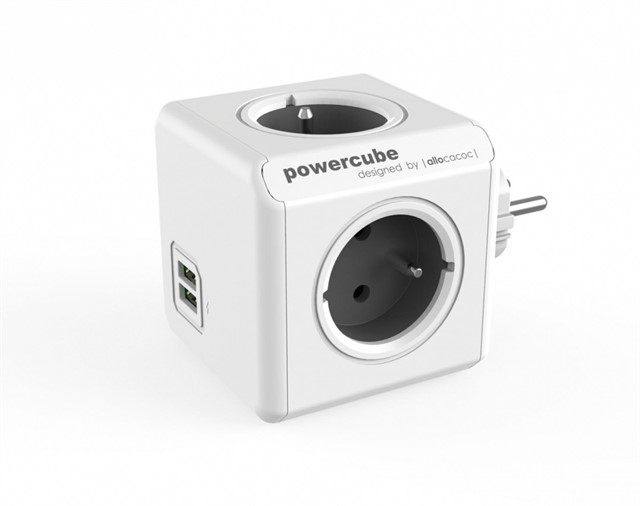 Rozgałęziacz PowerCube Original USB 2202GY/FROUPC Szary