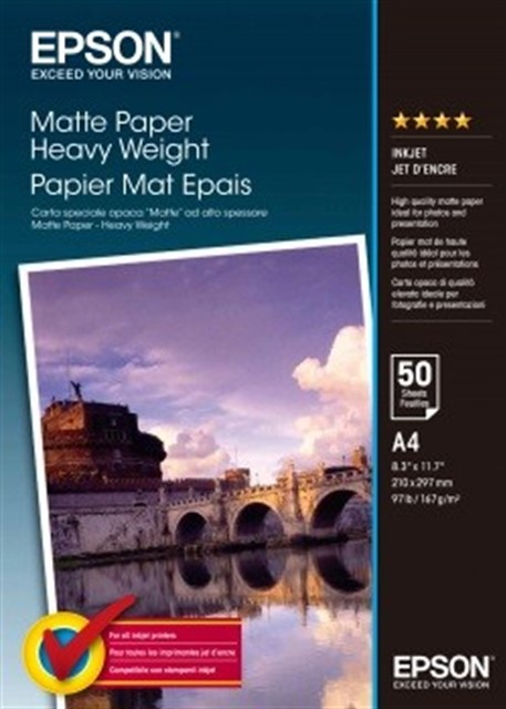 Papier Photo Matowy  A4 / 50 arkuszy / 167g/m2 