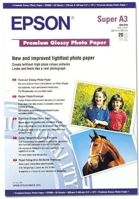 Papier Premium Glossy Photo A3+/ 20 Arkuszy / 250 g/m2 