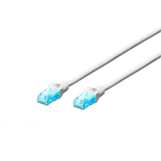 Patch cord U/UTP kat.5e PVC 3m Biały 