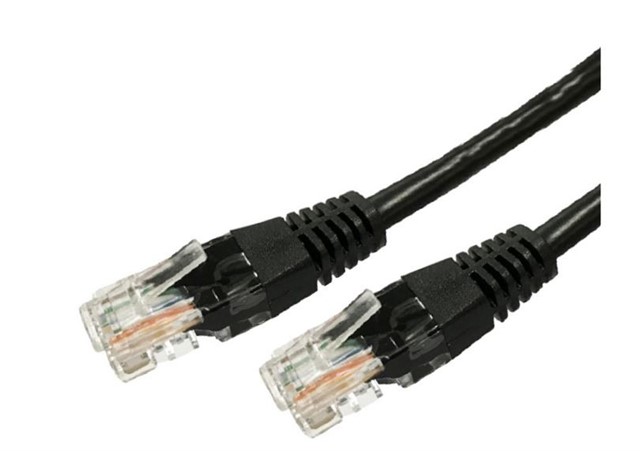 Kabel Patchcord kat.6a RJ45 UTP 0,5m czarny