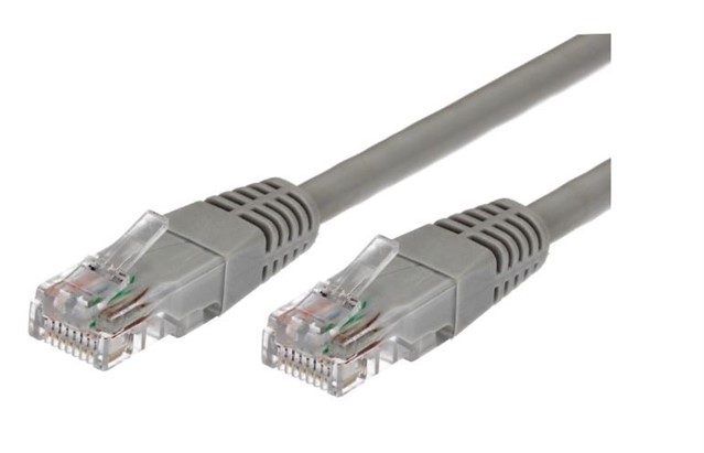 Kabel Patchcord kat.6 RJ45 UTP 2m. szary - paczka 10 sztuk