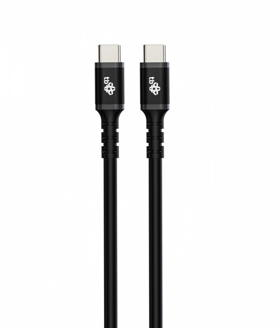 Kabel USB-C - USB-C 2m silikonowy czarny 