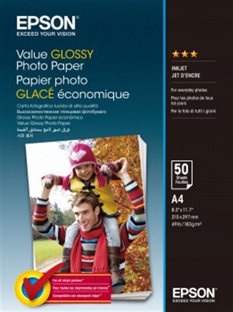 Value Glossy Photo Paper A4 50 Kartek 