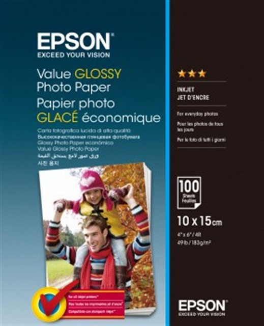 Value Glossy Photo Paper 10x15  100 Kartek 