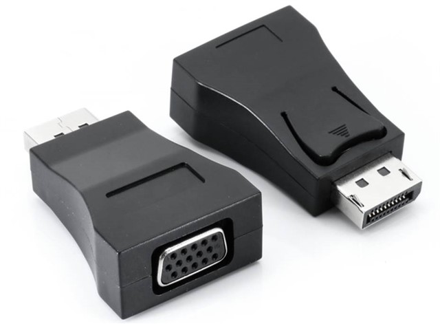 Adapter Displayport-VGA F v1.1 czarny