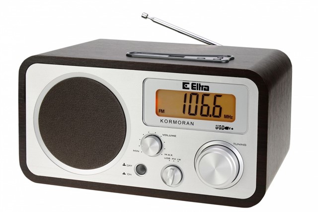 Radio KORMORAN FM/LW USB Brązowe