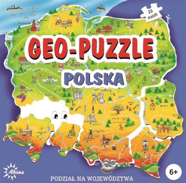 Puzzle Geo-Puzzle Polska 