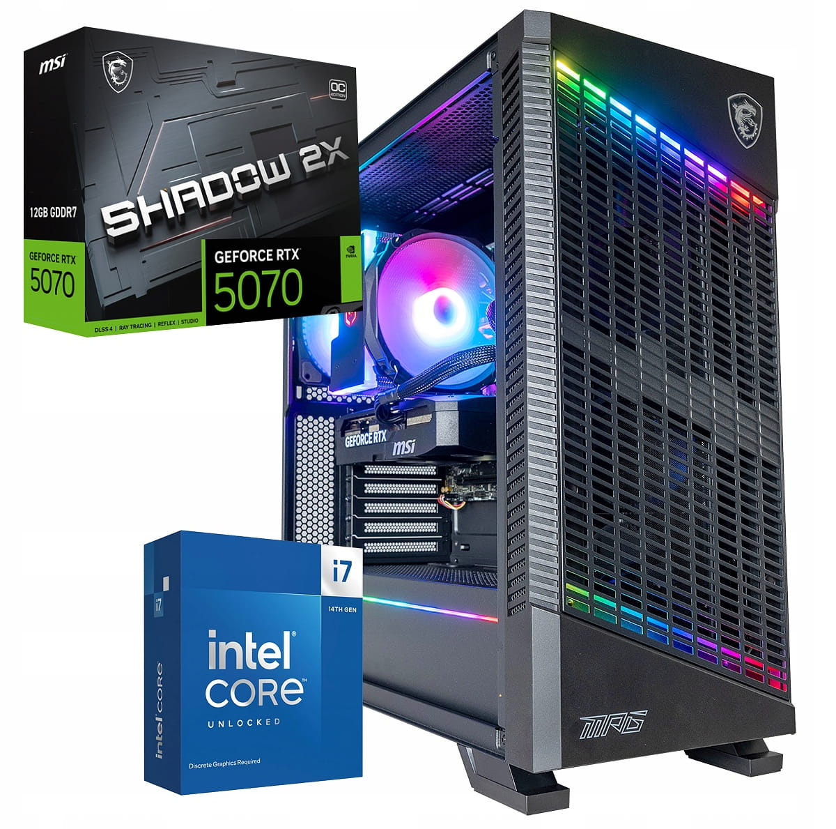 Komputer gamingowy i7-14700kf z grafiką RTX5070