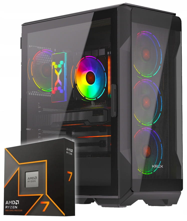 KOMPUTER GAMINGOWY HEKO RYZEN 7 9700X z grafiką RX9070XT