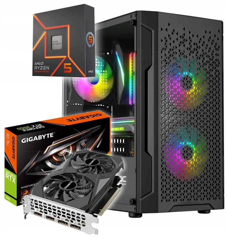 KOMPUTER GAMINGOWY RYZEN 5 3600 RTX3050