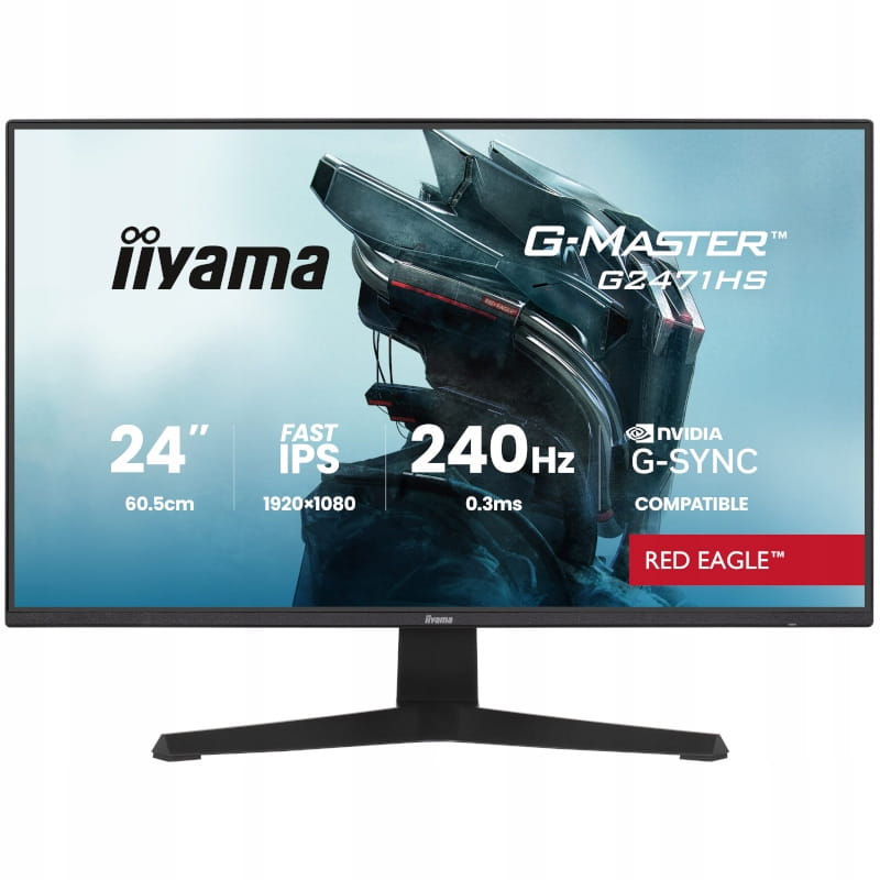 Monitor IIYAMA 24 cale G2471HS-B1 FullHD IPS 240Hz 0,3ms G-Sync
