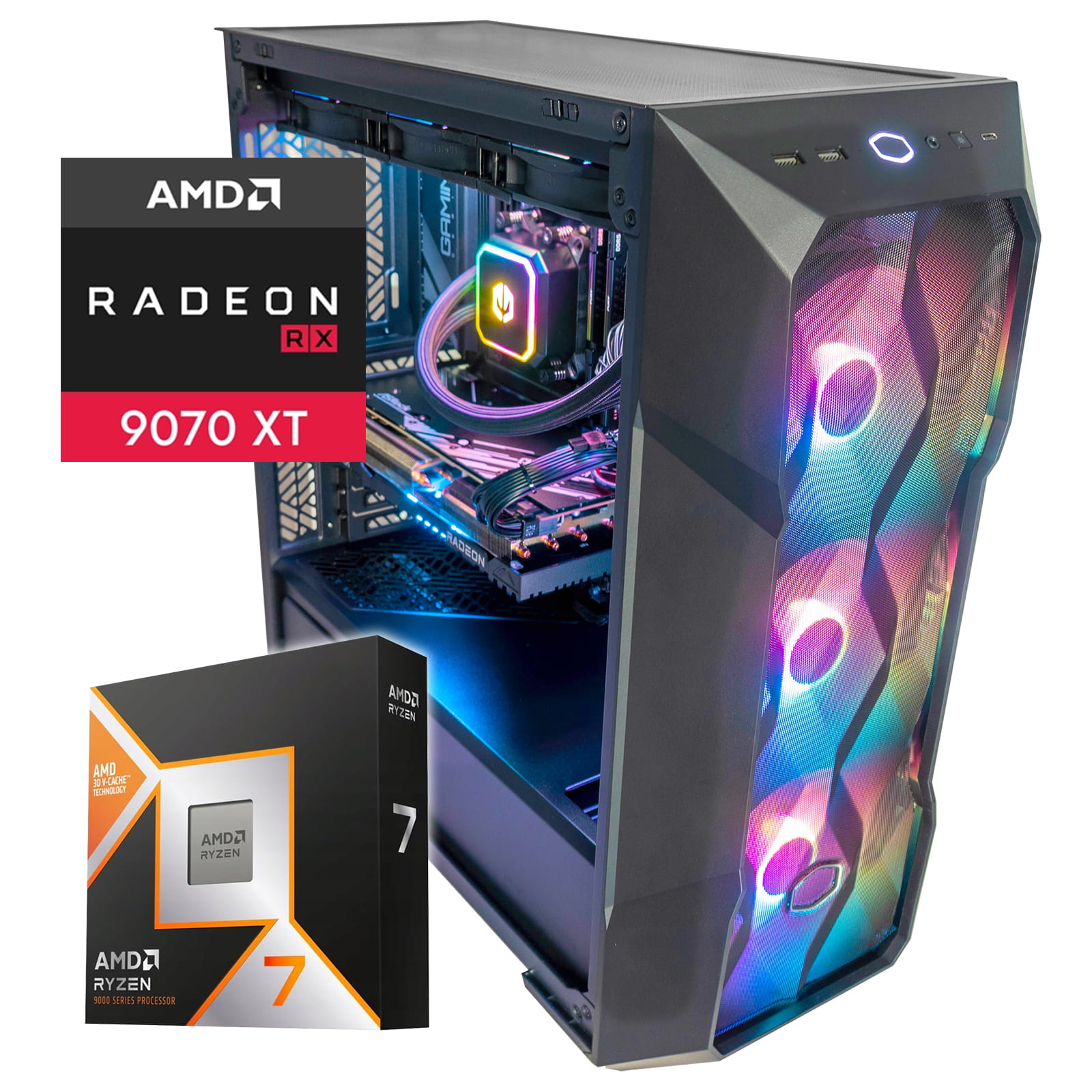 POWERSTATION TD500 RYZEN 7 9800X3D RX9070XT WODA